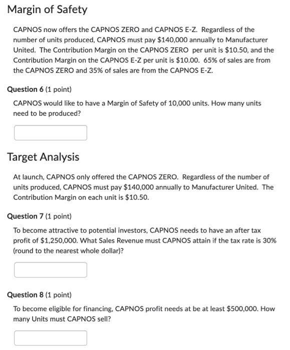 of Safety CAPNOS now offers the CAPNOS ZERO and CAPNOS E-Z. Regardless