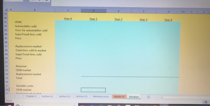 entered the relevant values in the case such as the price, variable