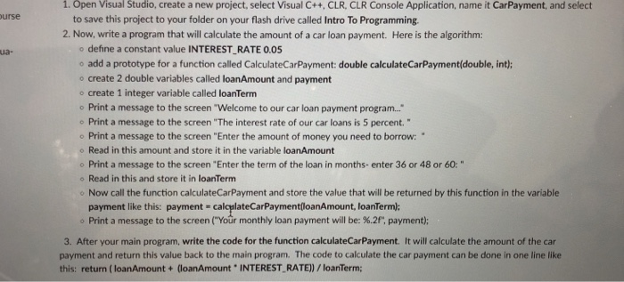  1. Open Visual Studio, create a new project, select Visual C++,