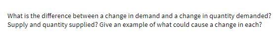  What is the difference between a change in demand and a