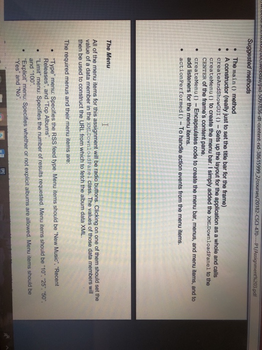 XML, parse it, and display the results. The XML will contain information