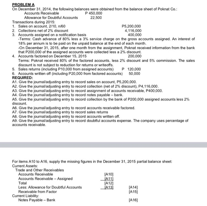 information, i just need the entries Letter Account Title Cash B Accounts