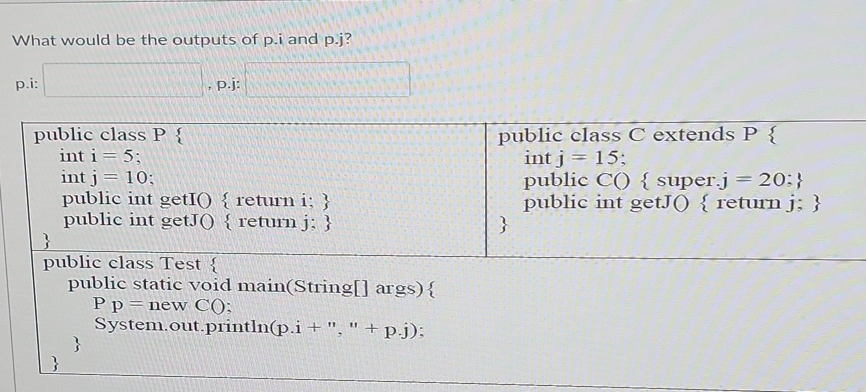 (a.i, a.j. a.k, b.i, b.j and b.k) can be printed in the