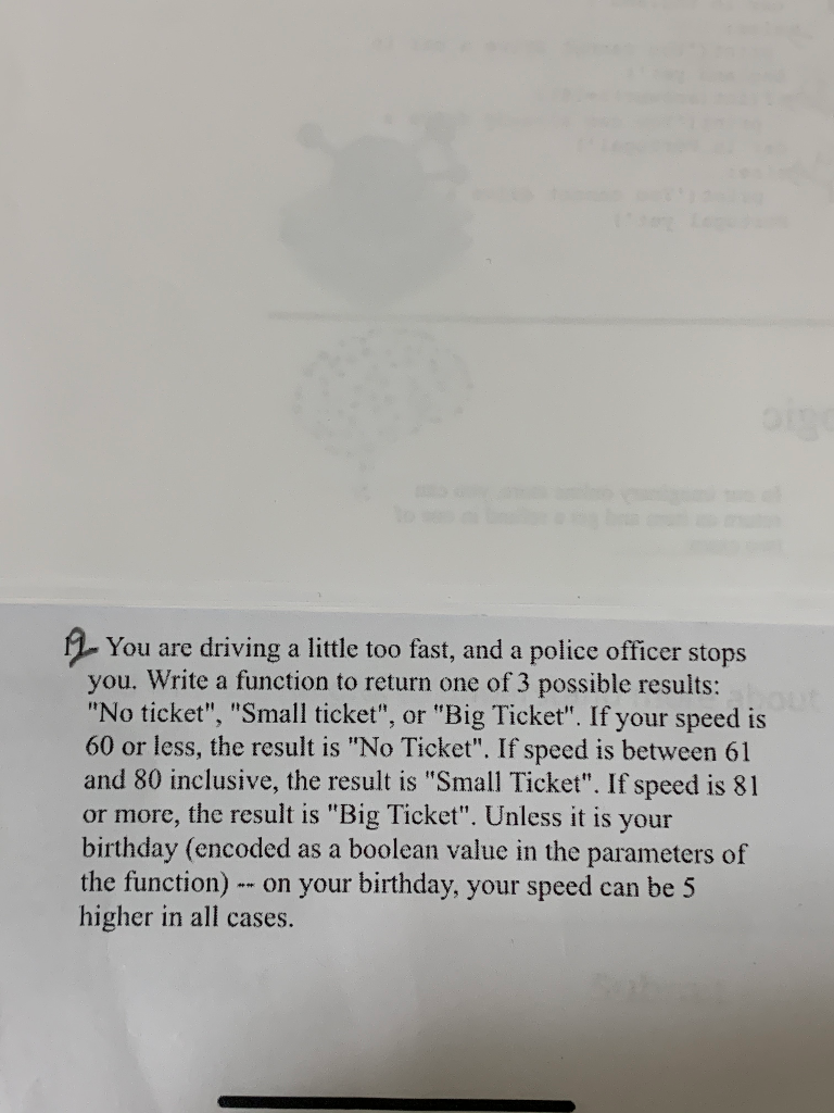 Python programming language 1 - You are driving a little too fast,