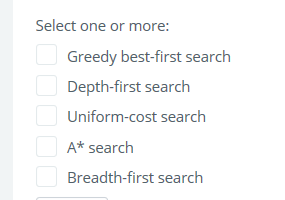 Which search algorithms that we have learned so far would successfully navigate