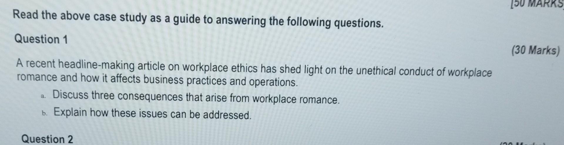 b Read the above case study as a guide to answering the