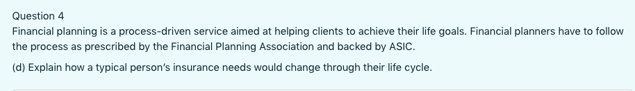 Financial Planning Association and backed by ASIC. (a) Step 1 of the