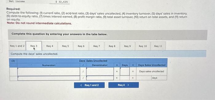 selected balance sheet amounts at December 31 of the prior year were