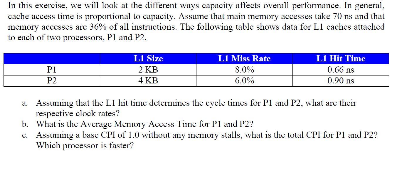  In this exercise, we will look at the different ways capacity
