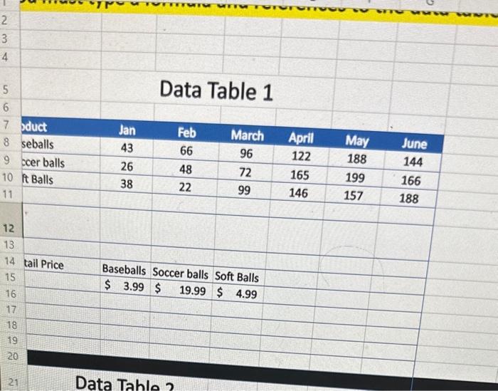 Table 1 Type the formula \begin{tabular}{|r|l|l|} \hline & & Instructions \\ \hline$52,629,41