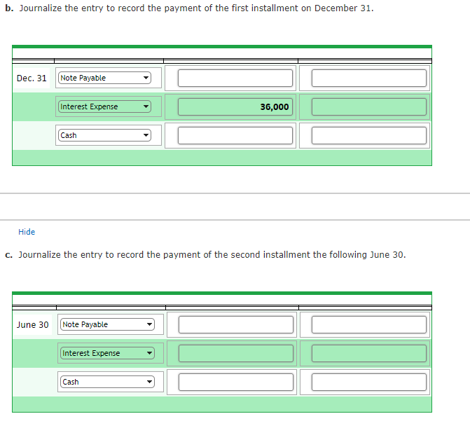 purchased land for $640,000 and a building for $960,000, paying $800,000 cash
