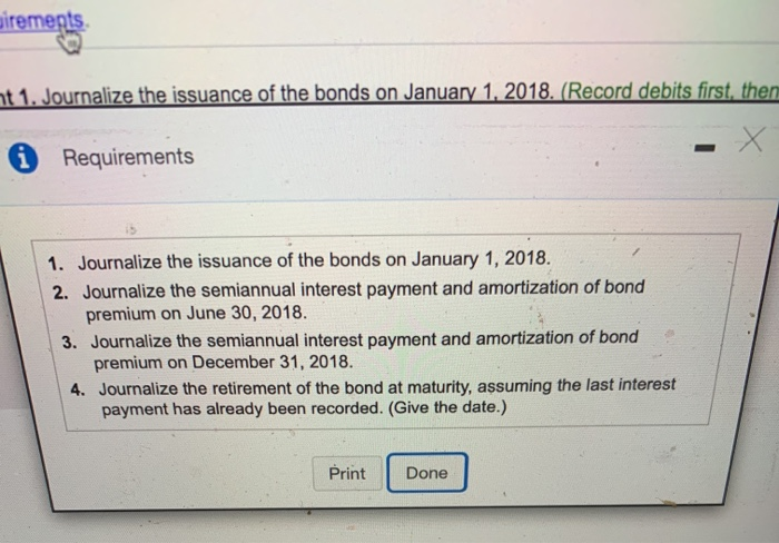 January 1, 2018, Aaron Unlimited issues 10%, 20-year bonds payable with a