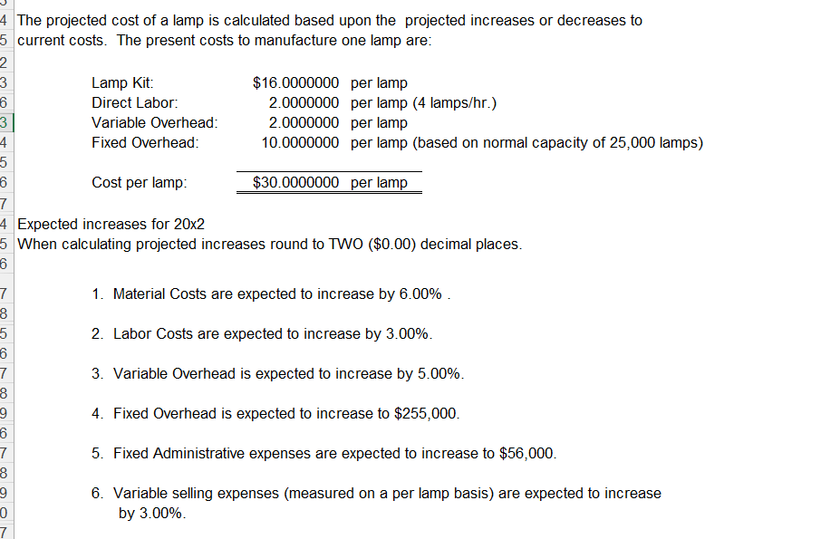 {4.05} {4.06} {4.04} 26.27 {4.07} Schedule of Fixed Costs Fixed Overhead (normal