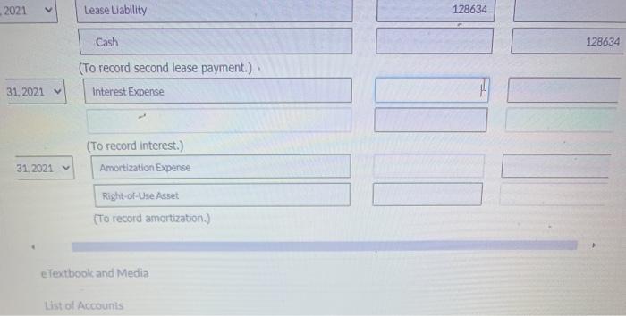 SHERIDAN COMPANY (Lessee) Lease Amortization Schedule Interest on Reduction of Lease Liability