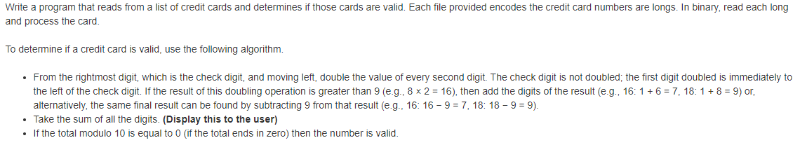  The Language is for Java ------ Input ------- credit-cards-2.dat //////////////////// Output////////////