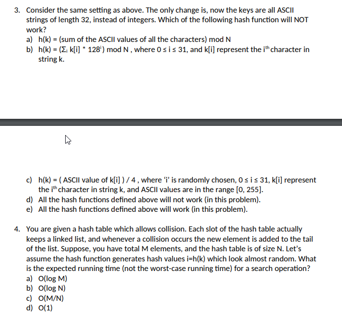 Explain each answer. 3. Consider the same setting as above. The