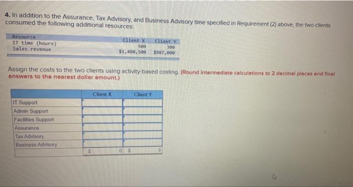 whose cost details for a typical quarter are presented below: Support Departments