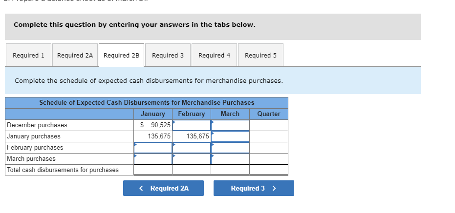 December 31 (the end of the prior quarter), the company's general ledger