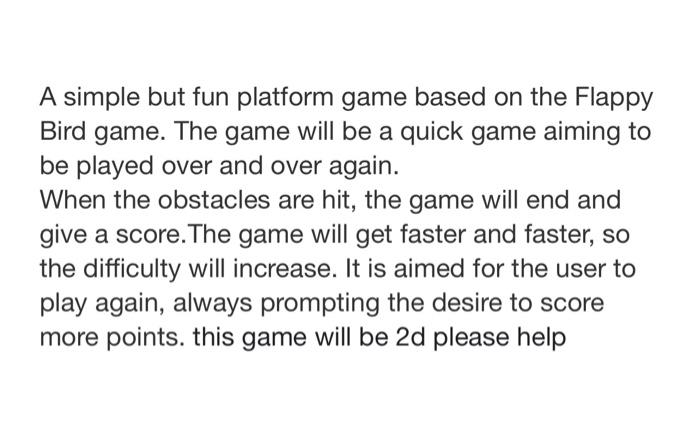 unity pls I need to write 2d flappy bird using unity A