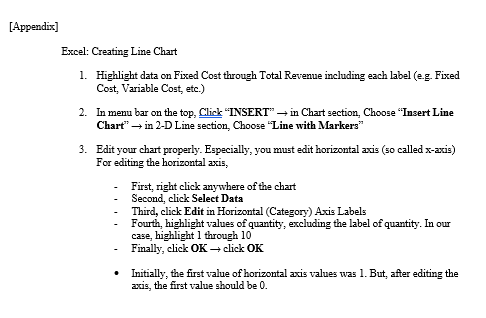 Every Excel output should be shown on your homework answer sheet (Copy