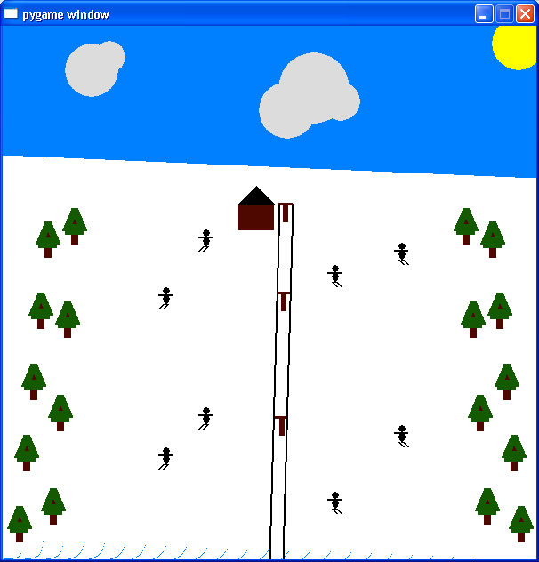 is to get practice using functions, using for loops, and introduce computer