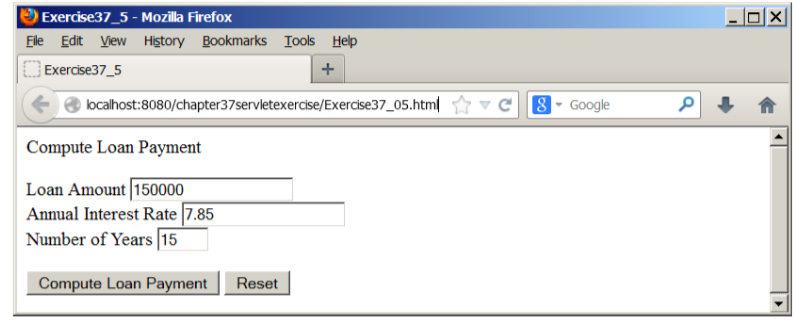  Write a web page form that prompts the user to enter