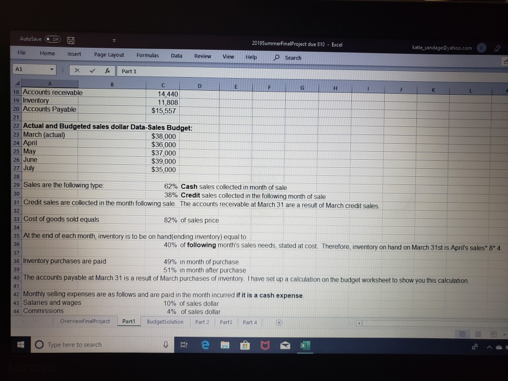  I have a hard time doing budgets using excel. can someone