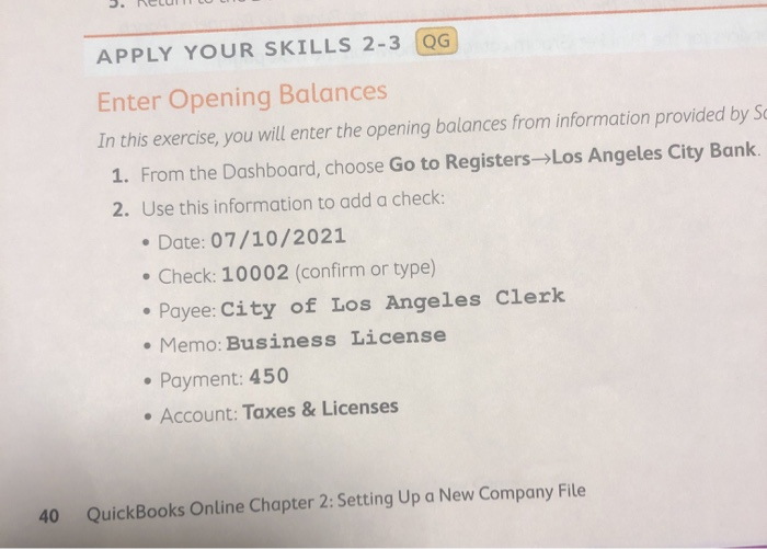 the Los Angeles City Bank checking account register: Check Amount Payee Account