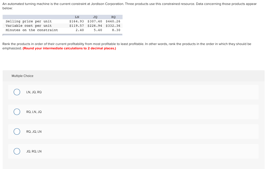 ource. Data concerning those products appear An automated turning machine is