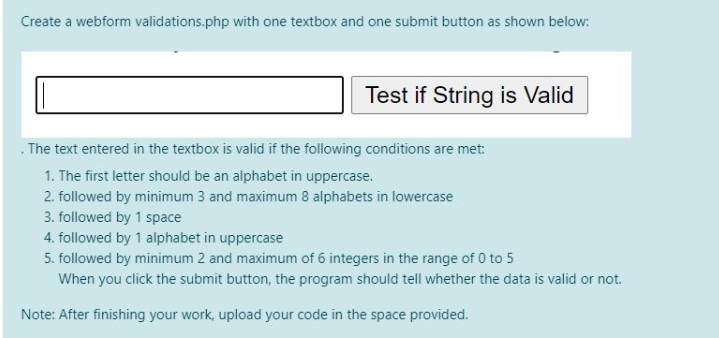  and also other one Create a webform validations.php with one textbox