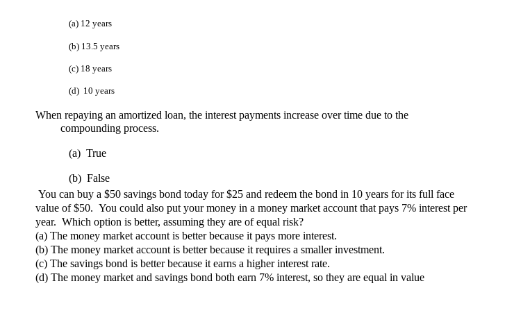 (6) at the beginning of the time period in the middle of