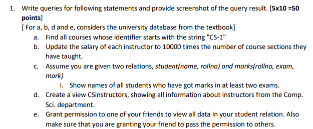  The textbook the problem refers to is Database System Concepts, Sixth