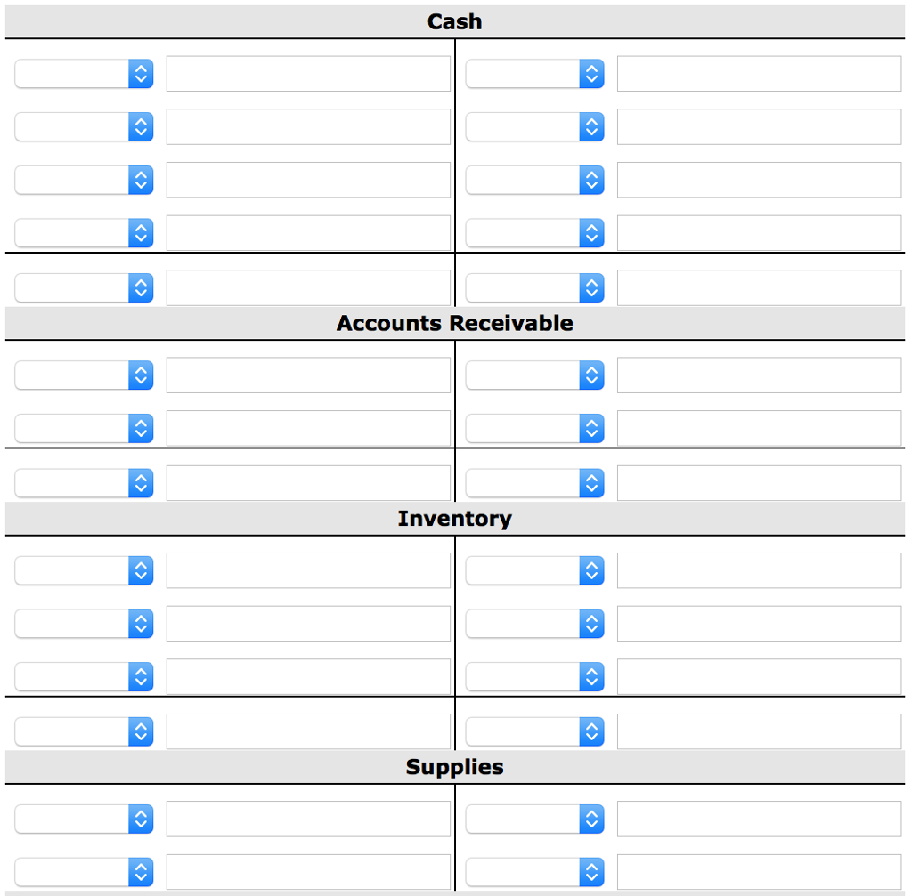 2. Depreciation $210 per month. 3. Supplies on hand $1,500. Journalize adjusting