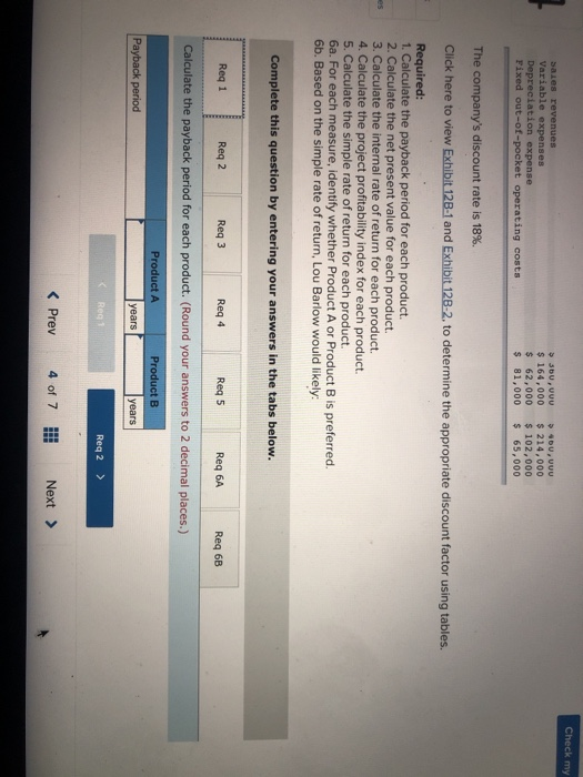 Comprehensive Problem [LO12-1, LO12-2, LO12-3, LO12-5, LO12-6) Lou Barlow, a divisional manager