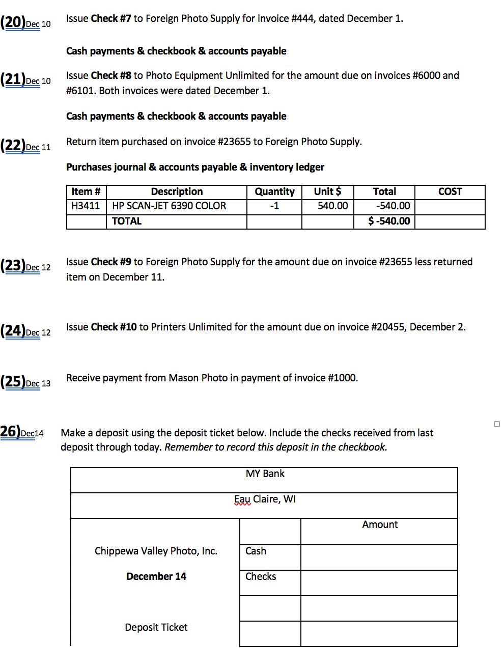 I first put the instructions of the problem then put pictures of