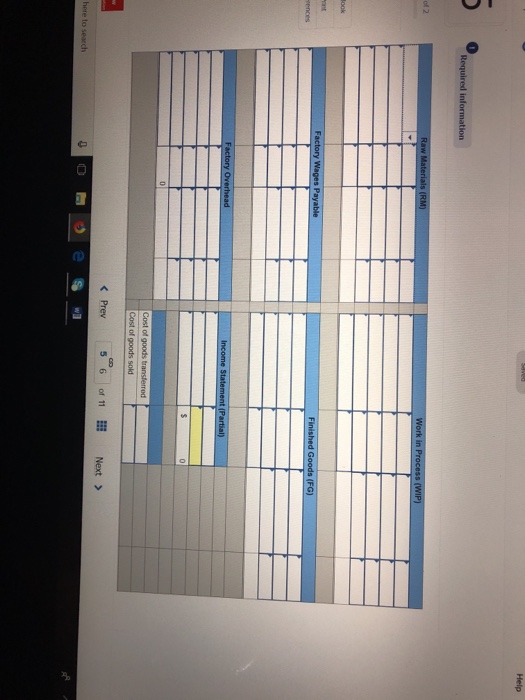 Problem 16-1A Production cost flow and mensurement journal entries LO P1, P2,