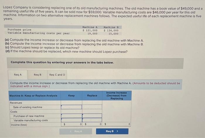 please respond quick! Compute the income increase or decrease from replacing the