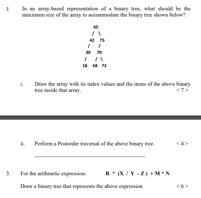  For data structures and algorithm: Preferably hand drawn but doesn't have