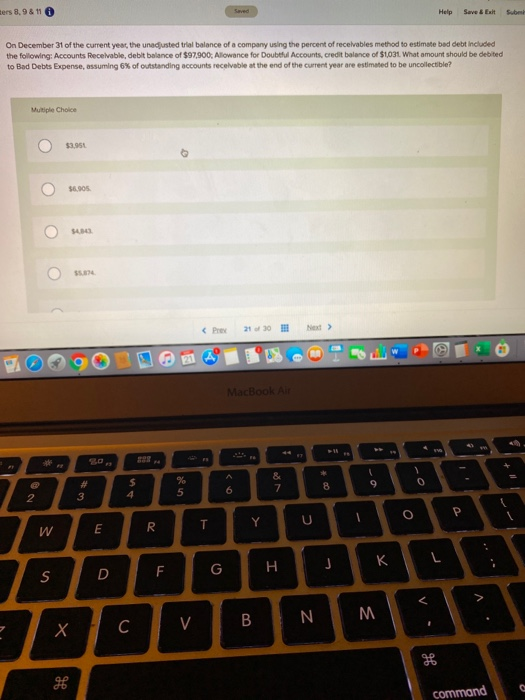 hers 8,9811 Help Save & Exit Sube On December 31 of