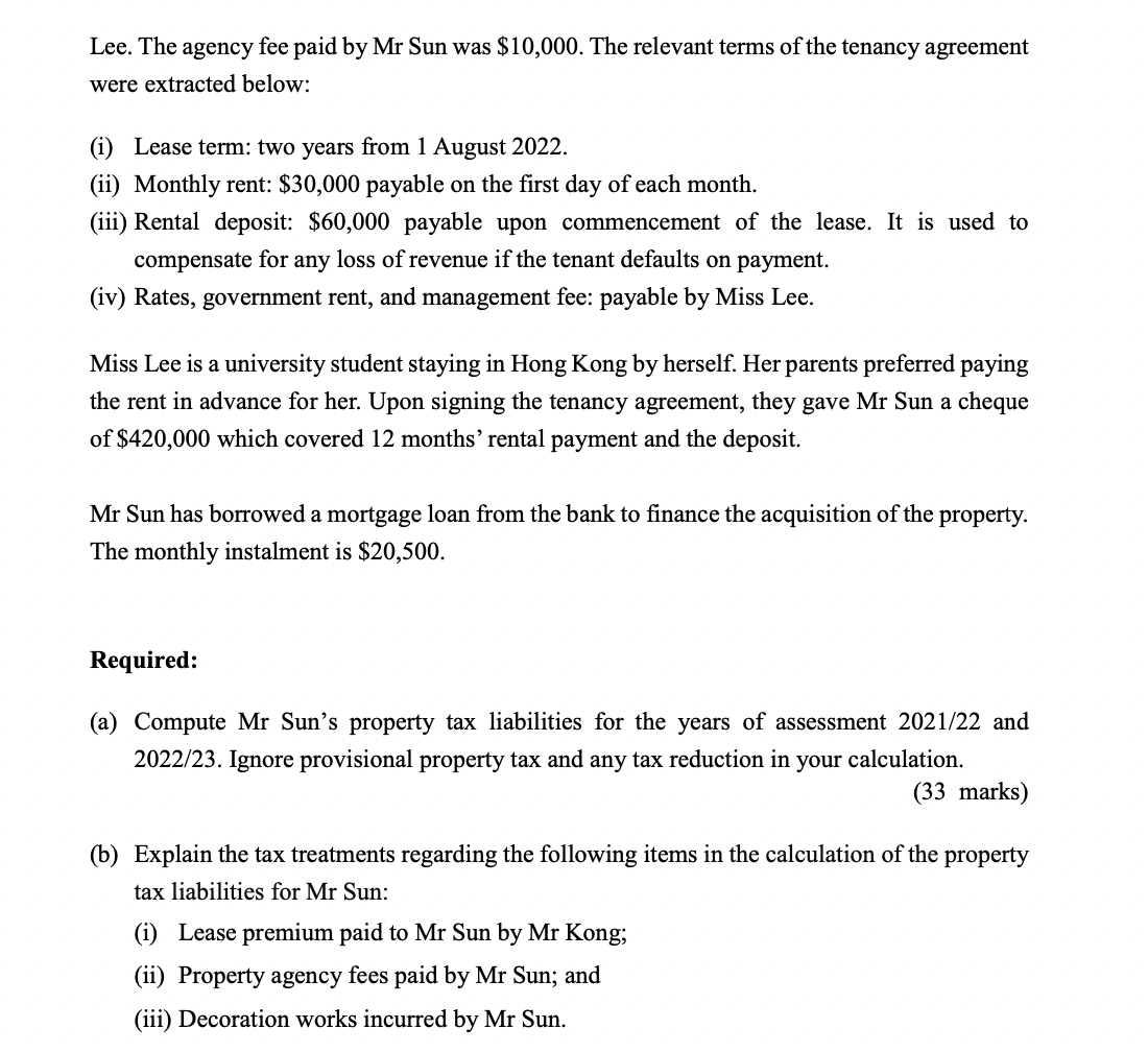 Mong Kok on 1 May 2021 for long-term investment purpose. He engaged