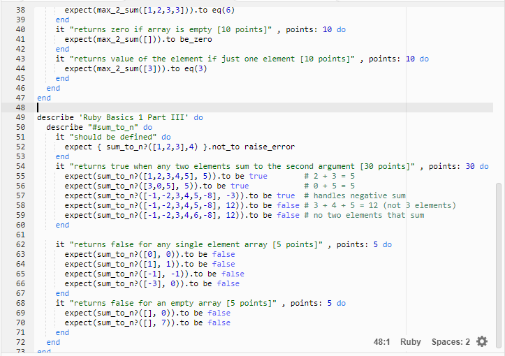 the sum of the elements of the arr array 2)I need a