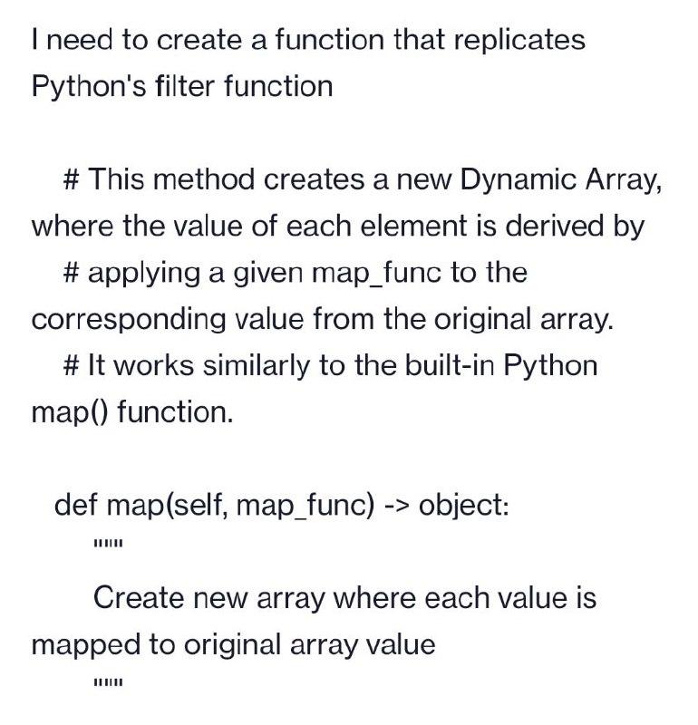 I need to create a function that replicates Python's filter function #