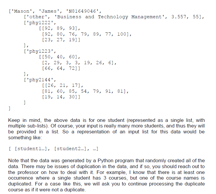 provided with a large amount of data (large considering what you have