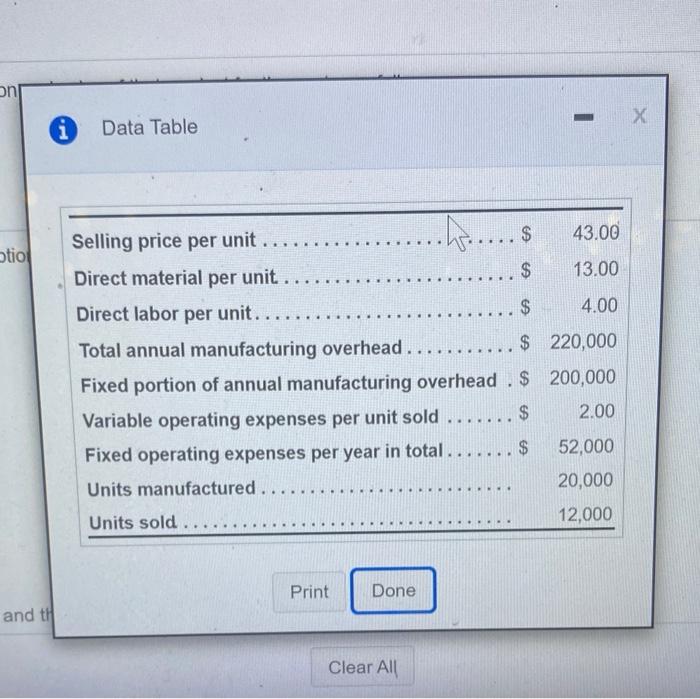  X i Data Table ..... $ $ otio .. $ .
