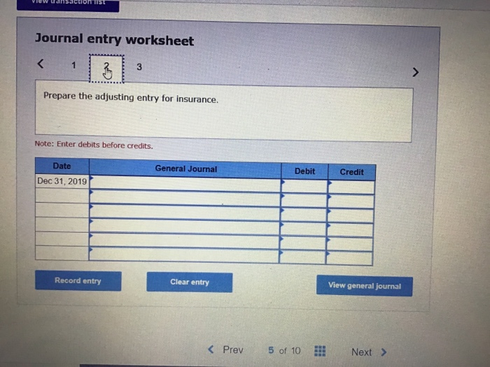 (supplies totaling $14,000 were purchased on December 1, 2019, and debited to