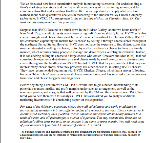  Please help with these questions We've discussed how basic quantitative analysis