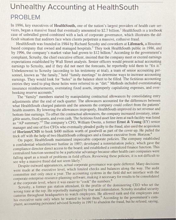 Please answer questions 1 and 2. Please try to quote from the