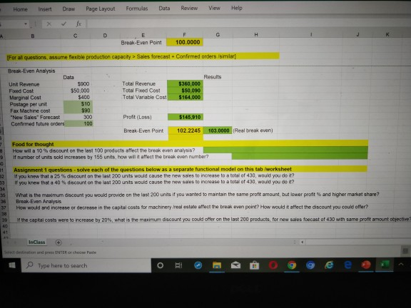  please answer the last two questions.. Home Insert Draw Page Layout