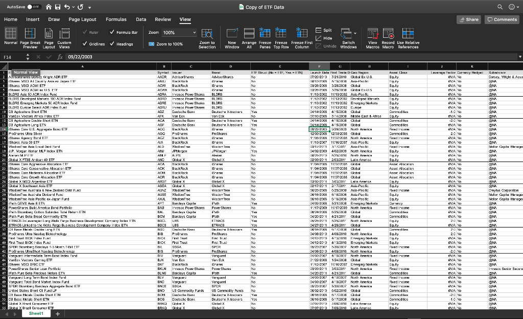 Data.xlsx workbook from the chapter: a. Using Get & Transform, clean up