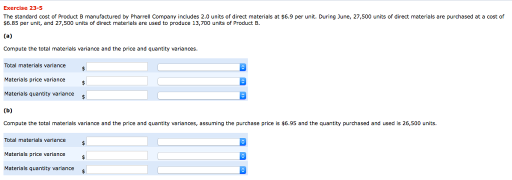 Please answer question, having a hard time.Thank you! The standard cost of